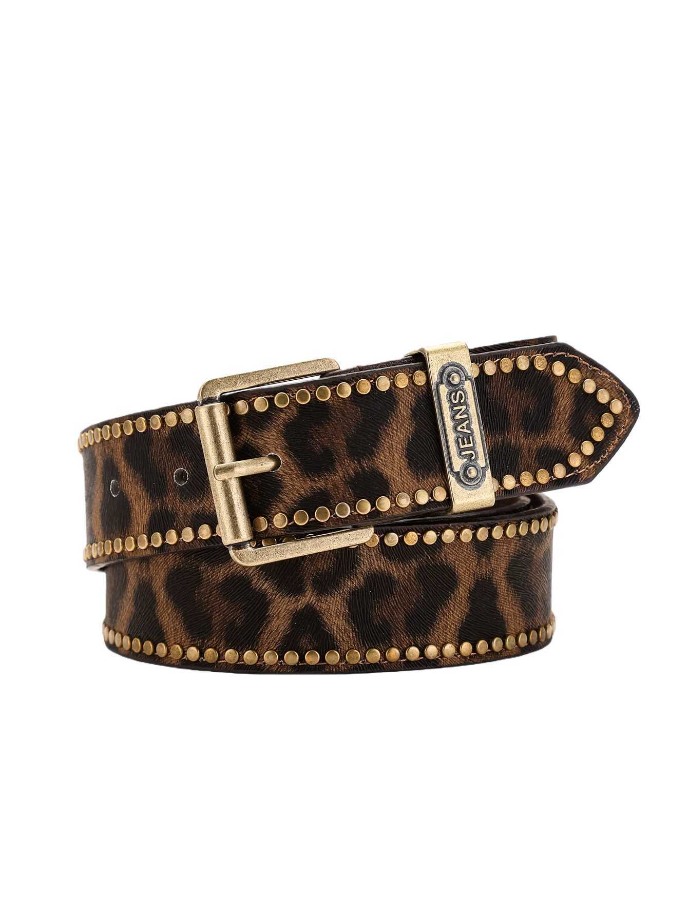 A PU belt suitable for both men and women combining the style of western denim and retro is perfect for daily casual outings S2610178CSL
