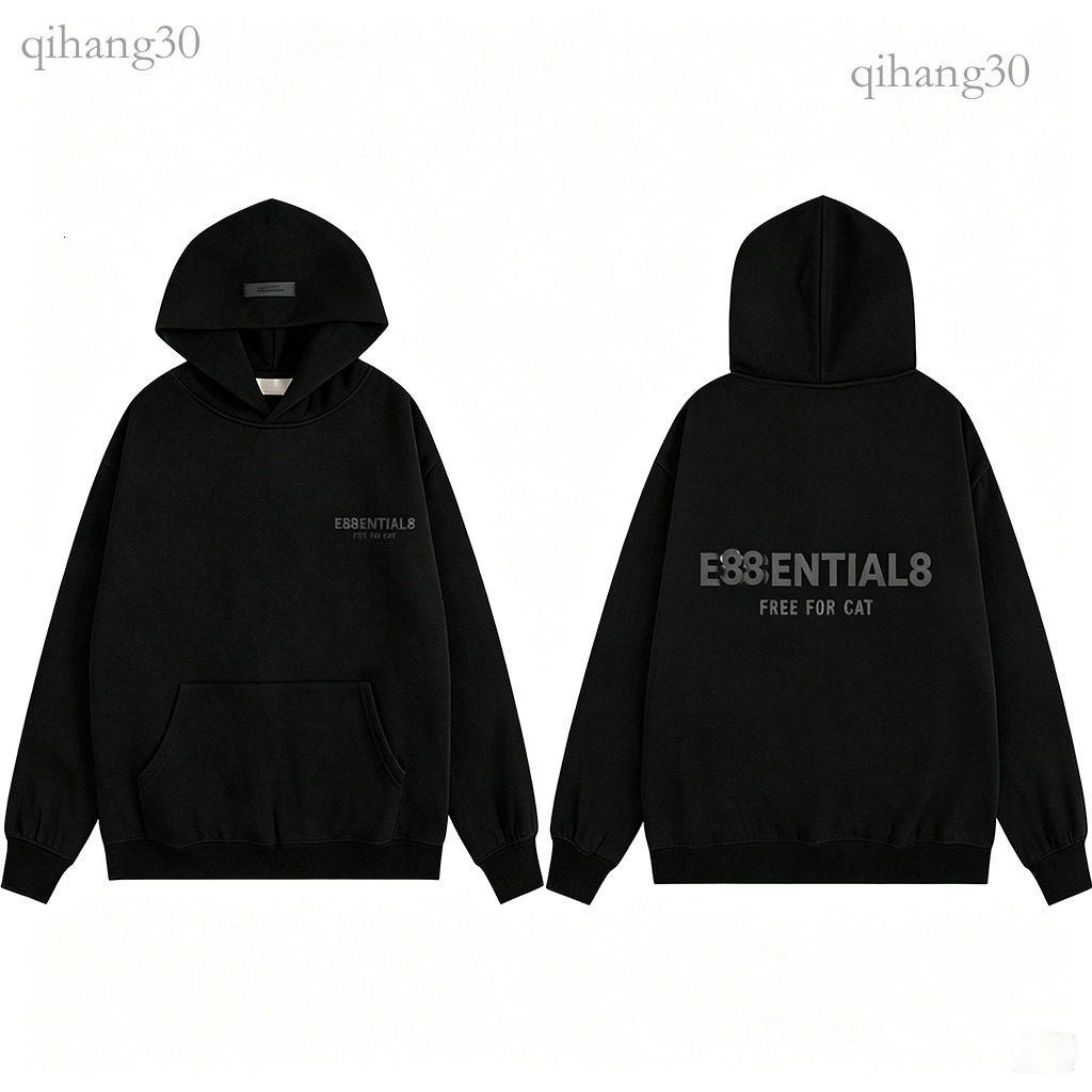 1977 Hoodie Esentially Tracksuit Essentalls Hoodie Men Designer 3D Plush Letter Soft Cotton Sweatshirt Women Pullovers Clothing Set Pull Essential S