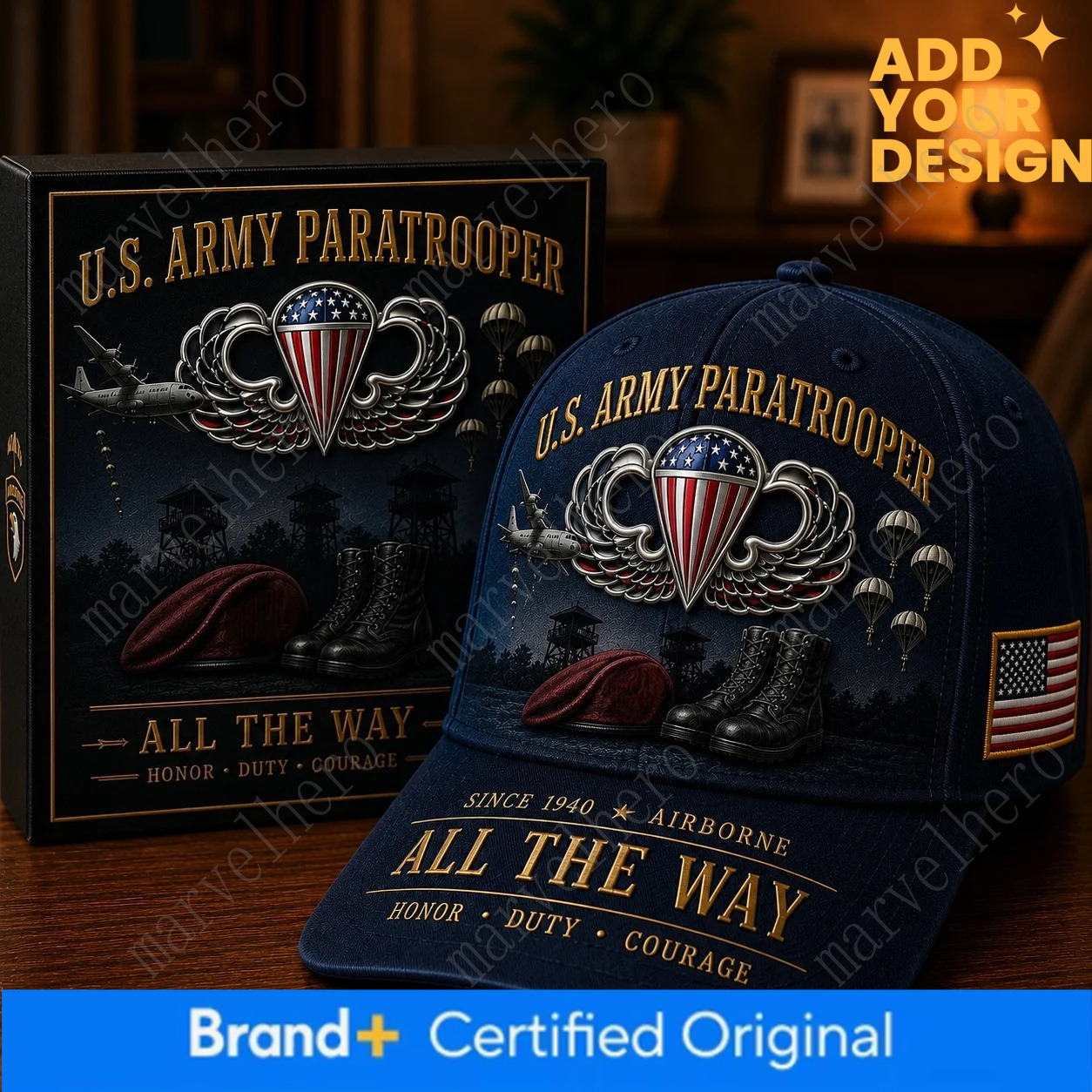 Cross Border Independent Website Th Anniversary Cap D Printed Unisex Vintage Washed And Distressed Baseball Cap