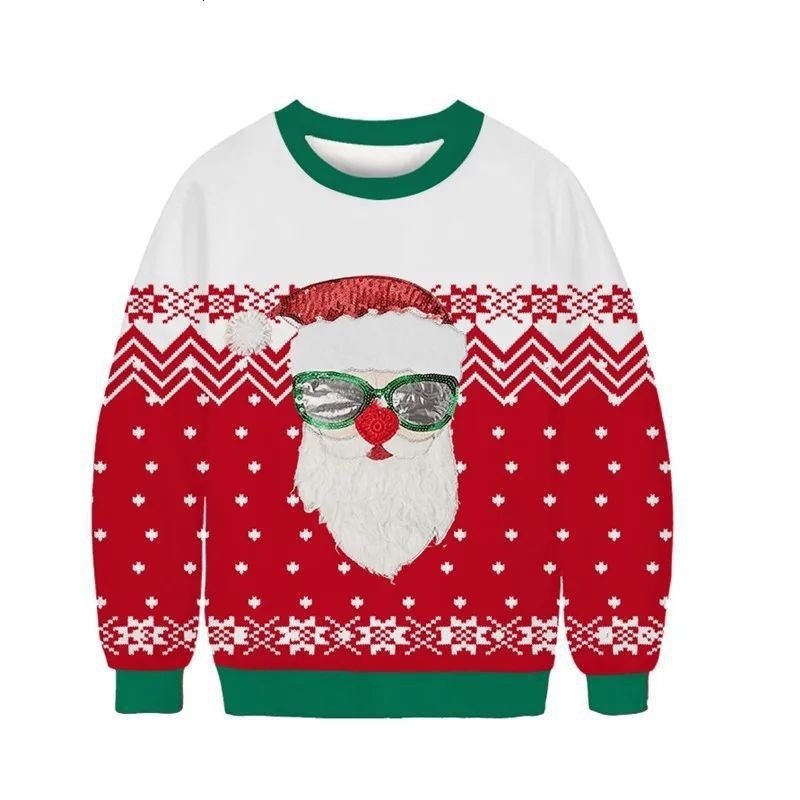 2026 Hot-Selling Sweatshirts Women Men, Featuring 3D Printed Fun Designs, Long Sleeves, And Round Neck, Perfect For Indoor Wear As A Christmas Top O