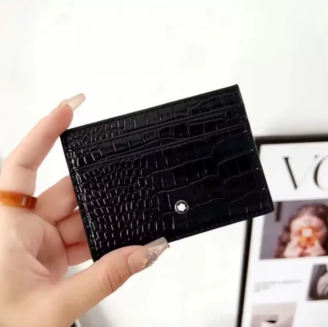 Best Quality Small Leather Bag Elegant Leather coin purse White Star Designer Mini wallets MB Card Holder Keychains charm Men Women Fashion Accessor