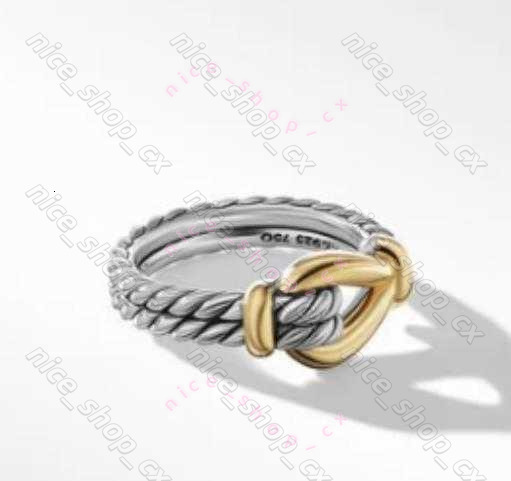2025 AAA Davidity Yurnam Ring Twisted Women Braided Designer Men Fashion Jewelry For Cross Classic Copper david Ring Wire Vintage X Engagement Anniv