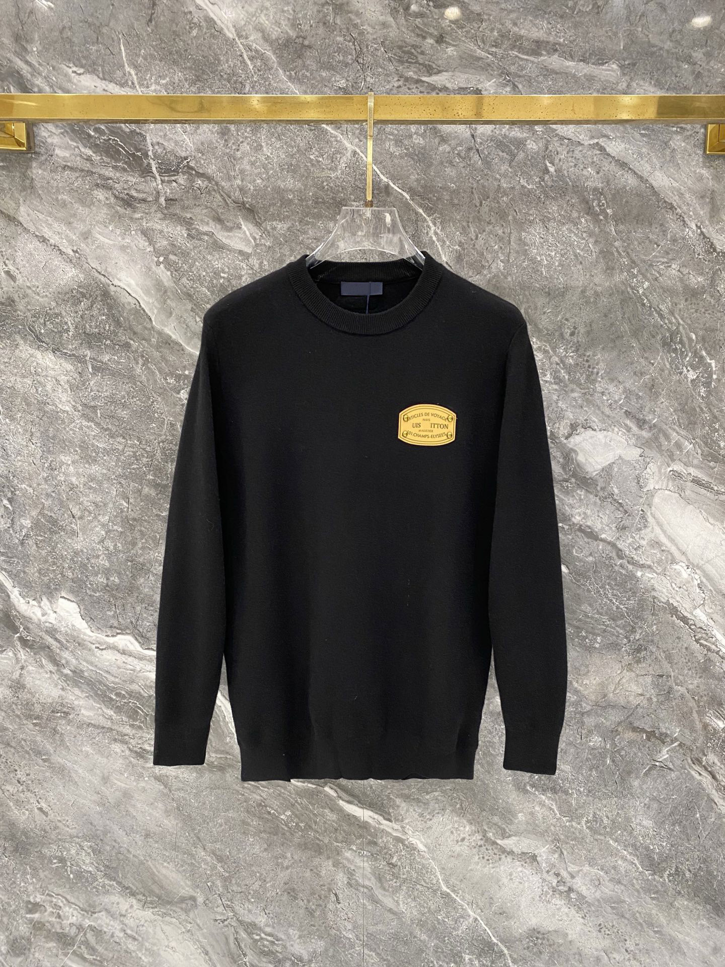 Mens Designer Knit Cardigan Sweater with Round Neck Premium Autumn/Winter Top 086