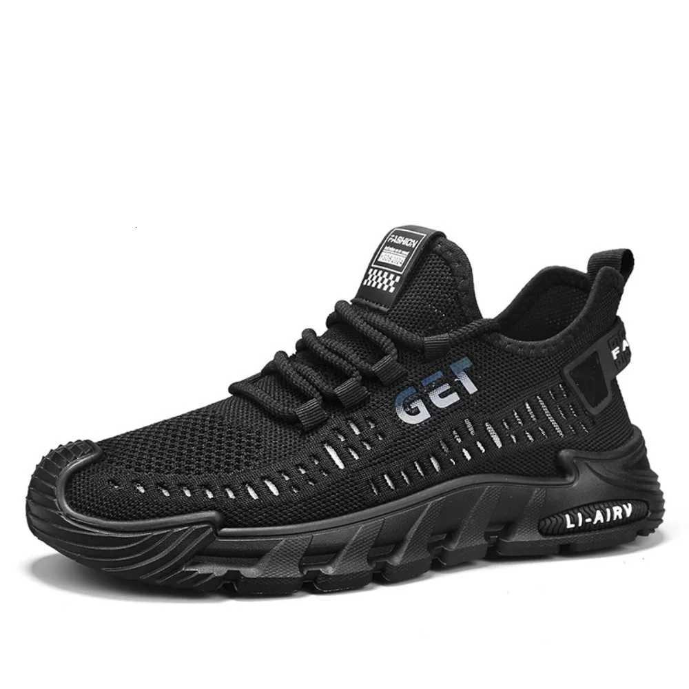 Casual Shoes New Breathable Men's Casual Sneakers Anti-slip Wear-resisting Sports Shoes Lace Up Soft-soled Running Shoes for Spring Autumn H261