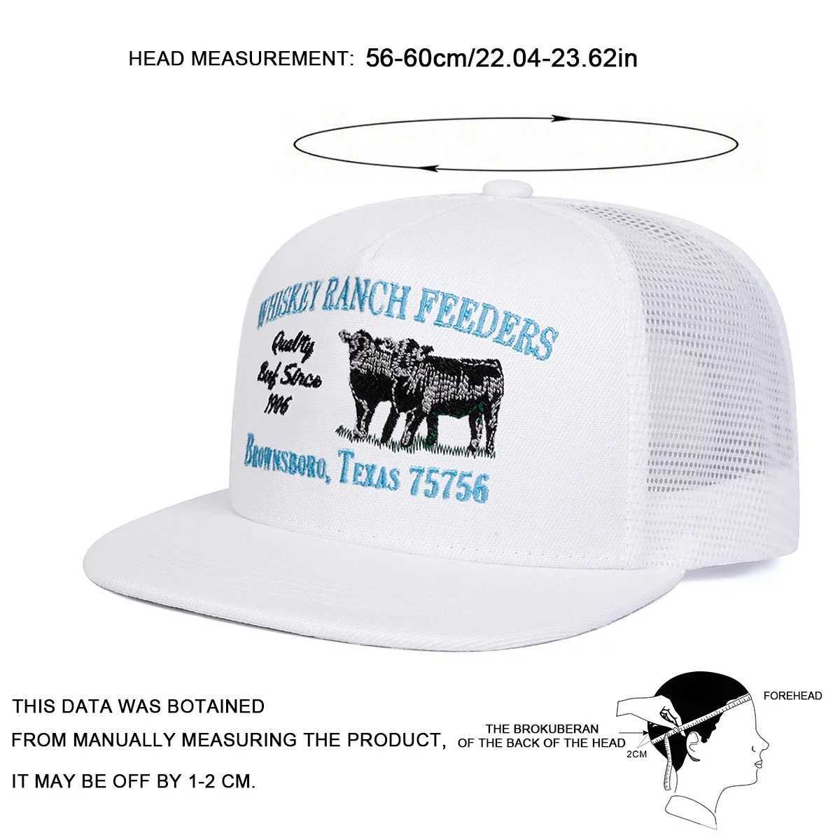 RANCH Unisex FEEDERS WHISKEY Embroidery Hip-hop Net Hats Spring Summer Outdoor Adjustable Casual Baseball Caps Sunscreen Hat Cap M261016