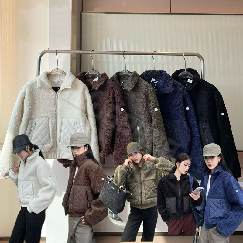 Autumn Winter Narcos Brown Lamb Wool Hooded Short Coat Thickened Warm Stand Collar Zip Jacket High Quality Sporty Casual Men 1/4 Quarter Zip Sets