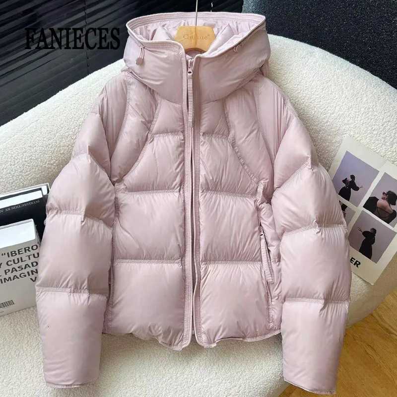 Women's Down Parkas Puffy Hooded Down Jacket Women 2027 Winter Thick Warm Quilted Cotton Padded Coat Stylish Outdoor Parkas Casual Daily Wear T