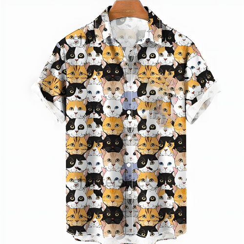2026 New Summer Casual Hawaiian Shirts With 3D Prints, A Hot-Selling Item On Independent E-Commerce Platforms, Perfect For Men's Vacations And