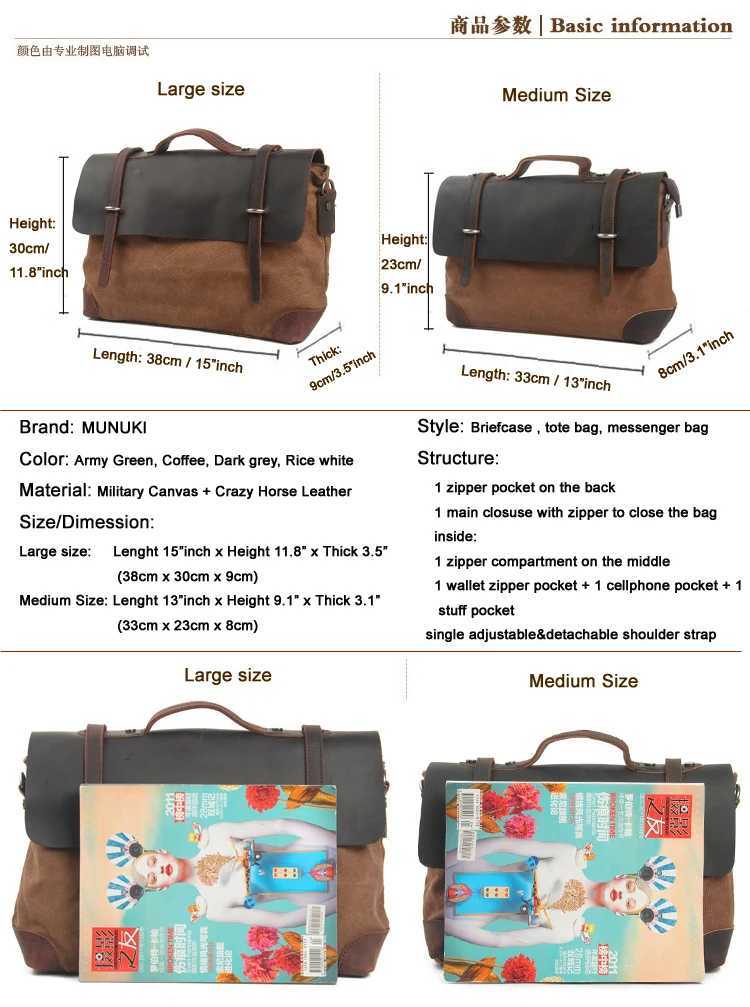 Designer Leather Totes Canvas Vintage Military Men Messenger Bag Men Shoder Bag Men Bag tote Handbag Leather Briefcase Crossbody Bag Sling J261016