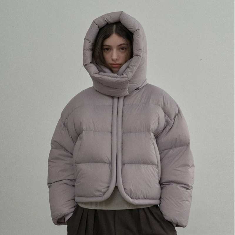Women's Down Parkas Premium Loose Hooded Padded Coat Women's Zip Up Thick Warm Winter Daily Commute Campus Trendy Fashion Soft New Luxe Ch