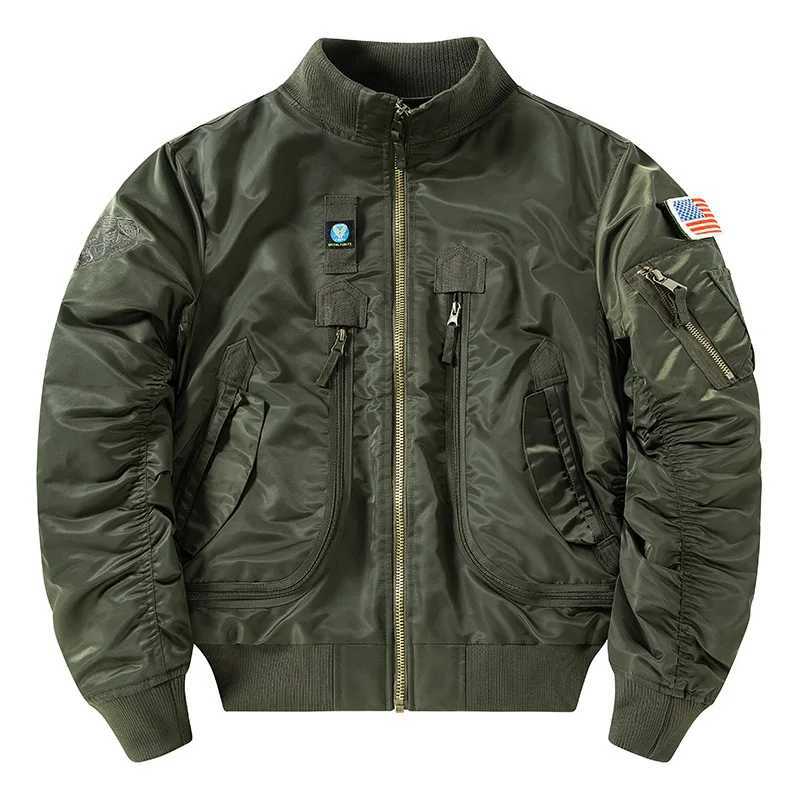 Baseball Leading Fan Baseball Jacket Air Force Pilot Single Jacket Men's Baseball Outfit Tactical Stand-Up Collar Coat Man S261017N7R9