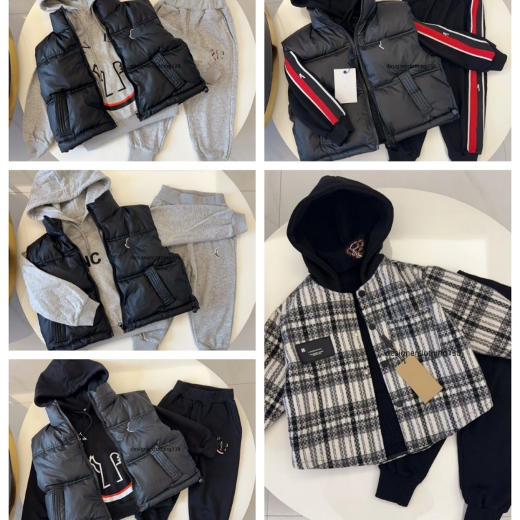 Designer Hoodies Pants Suit Kids Clothes Sets Boys Toddler Hooded Tracksuits Children Girls Loose Pullovers sweatsuits size 90-160cm A7