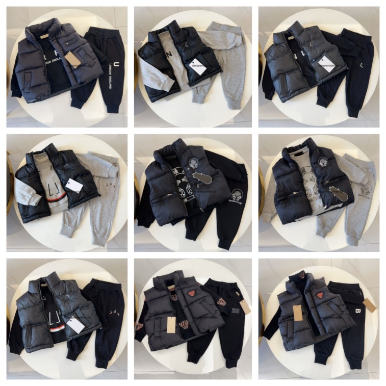 Designer Hoodies Pants Suit Kids Clothes Sets Boys Toddler Hooded Tracksuits Children Girls Loose Pullovers sweatsuits size 90-160cm A6
