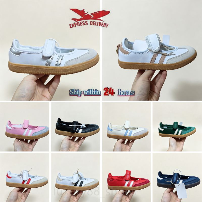 Designer shoes Vegan OG Casual Shoes For Children youth Designer Trainers Cloud White Core Bonners Collegiate Green Gum Outdoor Flat Sports Sneakers
