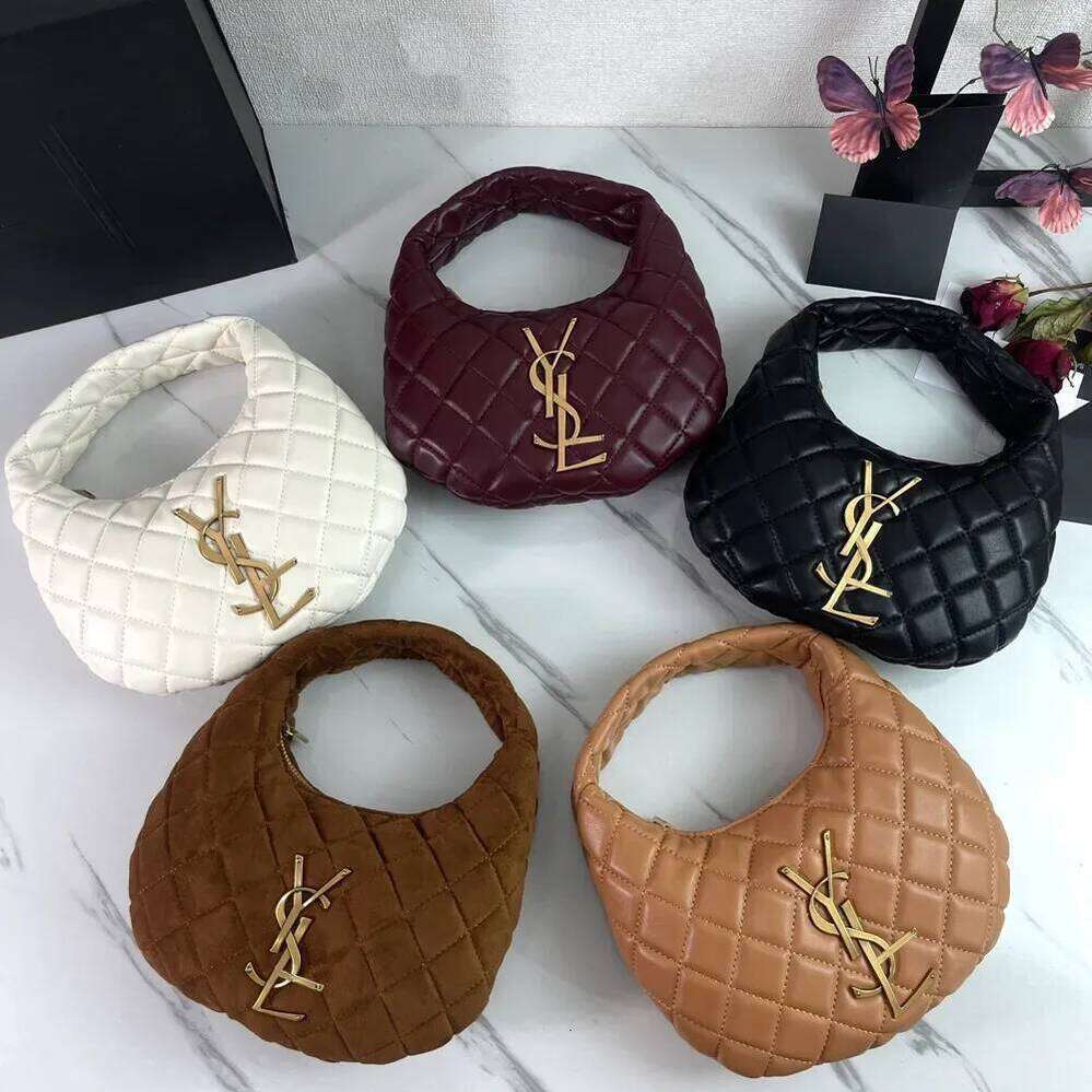 10A High Quality Icare Designer Luxury Shoulder Women's Top Handbag Leather Underarm Bag Gold Hardware Diamond Zipper Closure Suede Casual Key