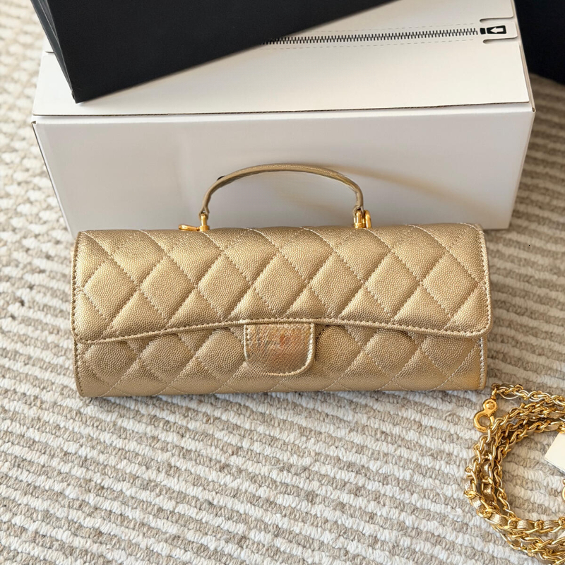 Lizard Embossed Cowhide Rectangular Top Handle Bag Gold Twist LockDetachable Leather Woven Chain StrapHandbag Crossbody Shoulder Bag for WomenMulti