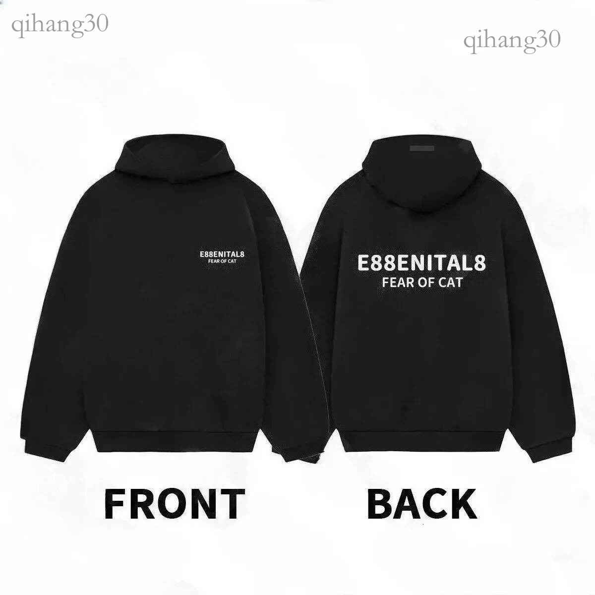 Esentialss Hoodie High Quality Mens Hoodie Sweater Unisex Clothes Pullover Long Sleeve Oneck Letter Printed Cotton Overcoat Streetwear Esentially Sw