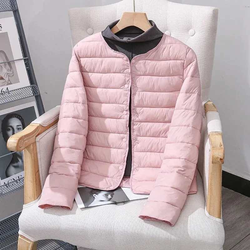 Women's Down Parkas 2025 New Autumn Winter Short Down Cotton Jacket Women Parkas Thin light Liner Warm Coat Female Casual Outwear Lady Tops 5XL