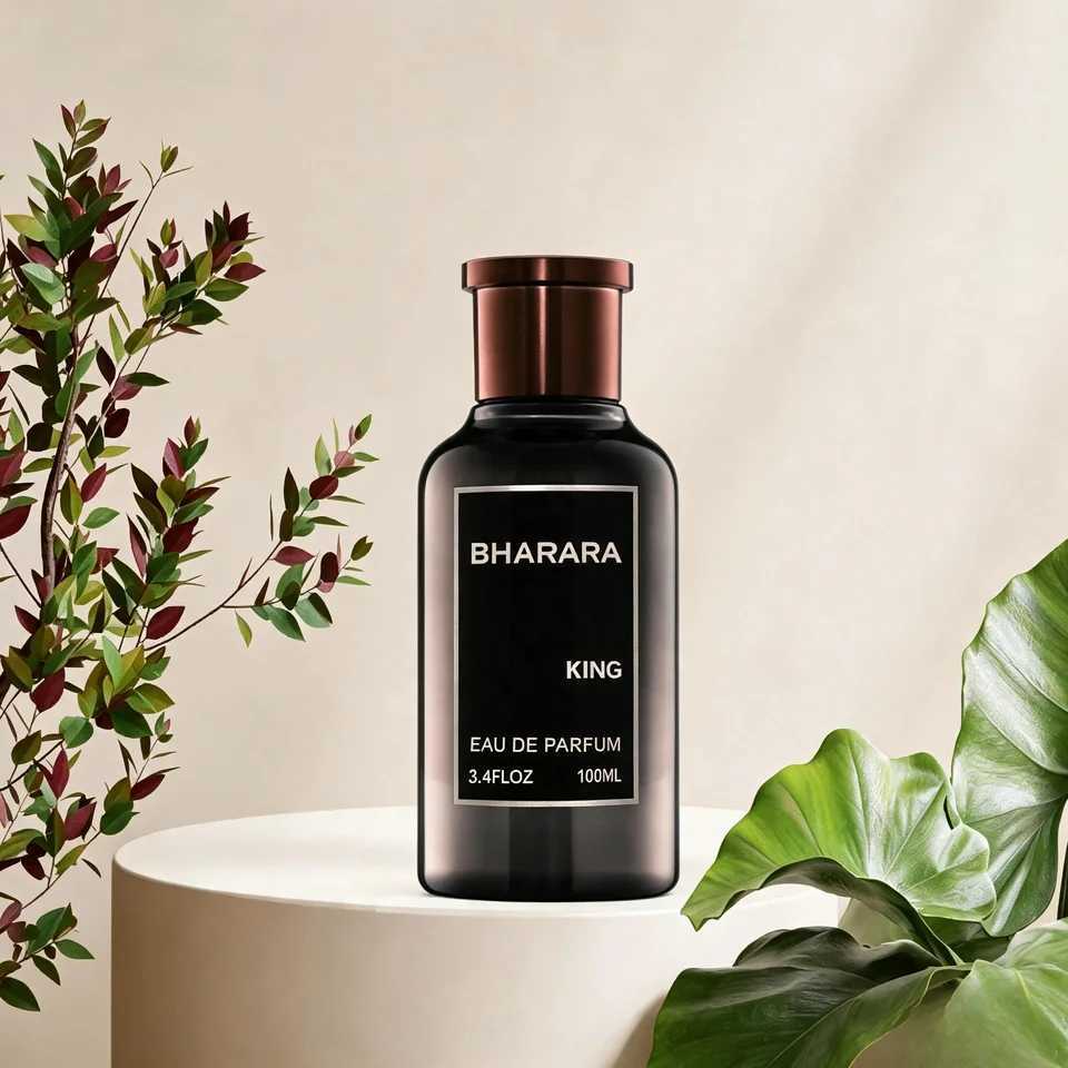King Men For Bharara Eau De Parfum Spray 100ml Long Lasting Luxury Arabian Masculine Fragrance Designer Cologne For Daily And Special Occasions M261