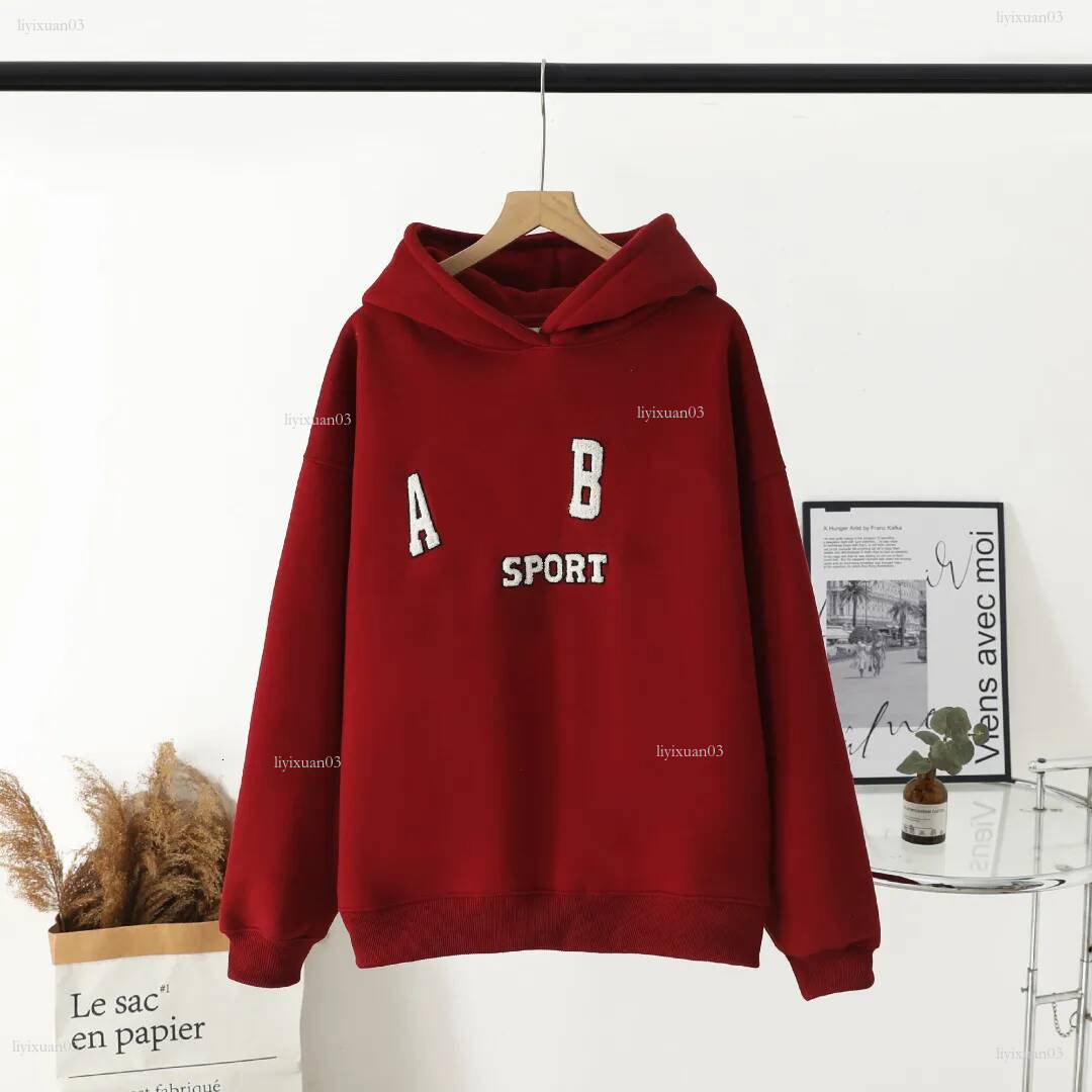 Luxury Designer Womens Hoodie Crew Neck Hoodies Trendy Fleece Sweatshirts Women Terry Pullover Cotton AB hoodie Loose Streetwear Hoody Sweatshirt 6e