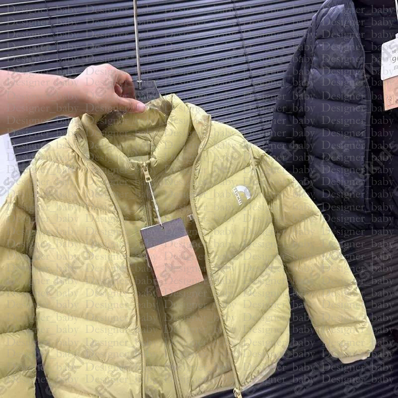 Long Sleeve Jacket Unisex Boys Girls Coat Kids Stand Collar Vest White Duck Down Warm Outerwear Autumn Winter Puffer Waistcoat