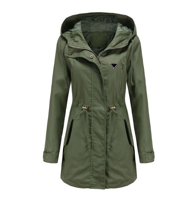 Women's trench coat women Coats designer trenchcoat women Long Windbreaker Dress Double Breasted Khaki Loose Coats Lady Outerwear Fashion Tops