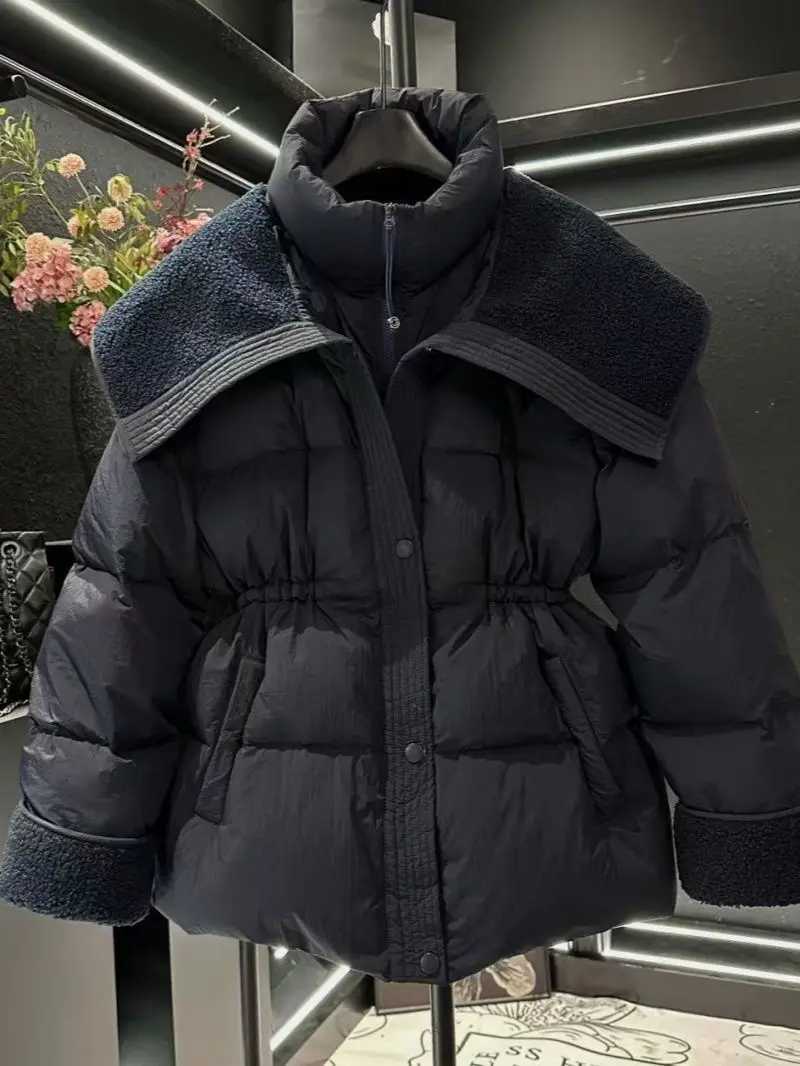 Women's Down Parkas Autumn and Winter New Women's Down Cotton Jacket Windproof Stand Up Collar Casual JacketT261017