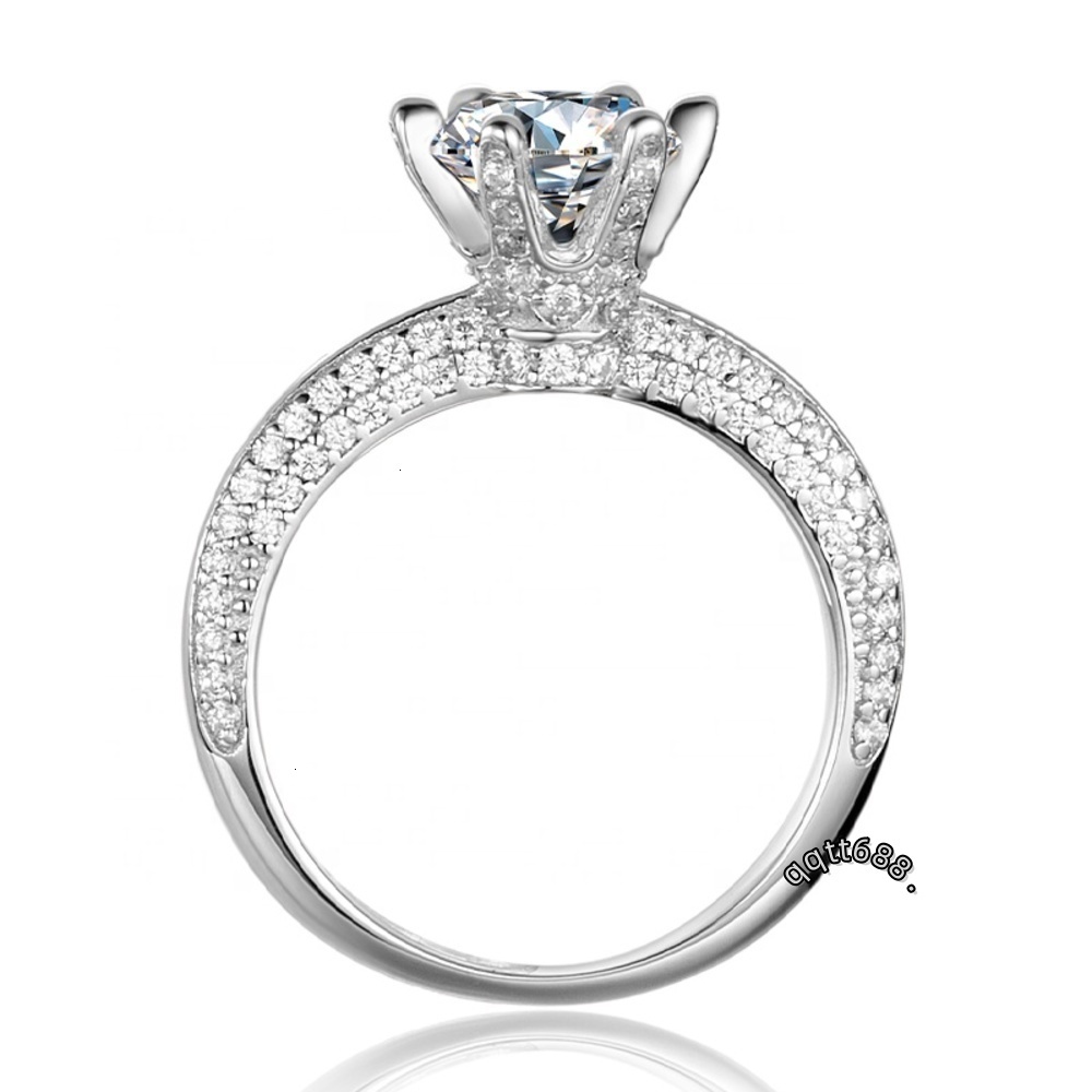 2ct/3ct High Quality Fashion Jewelry Wedding Moissanite Ring 14K 18K White Gold Moissanite Ring Engagement for Women