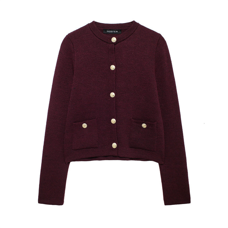 Autumn New Collection: Women's European And American Style Round-Neck, Solid-Color, Loose-Fitting, Casual Knit Sweater Makoufei