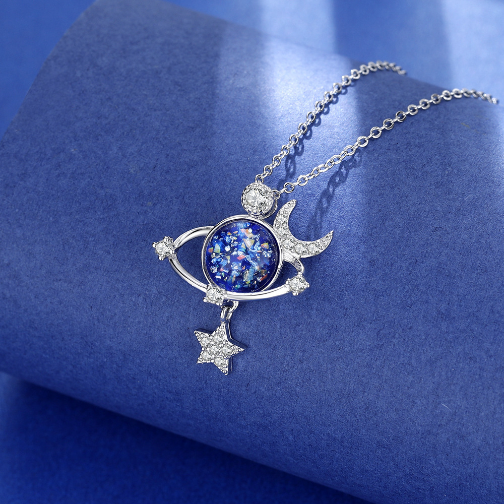Necklace For Women Universe Planet Clavicle Chain Simple Cold Ins Style Light Luxury Niche Design Sense Asteroid Choker