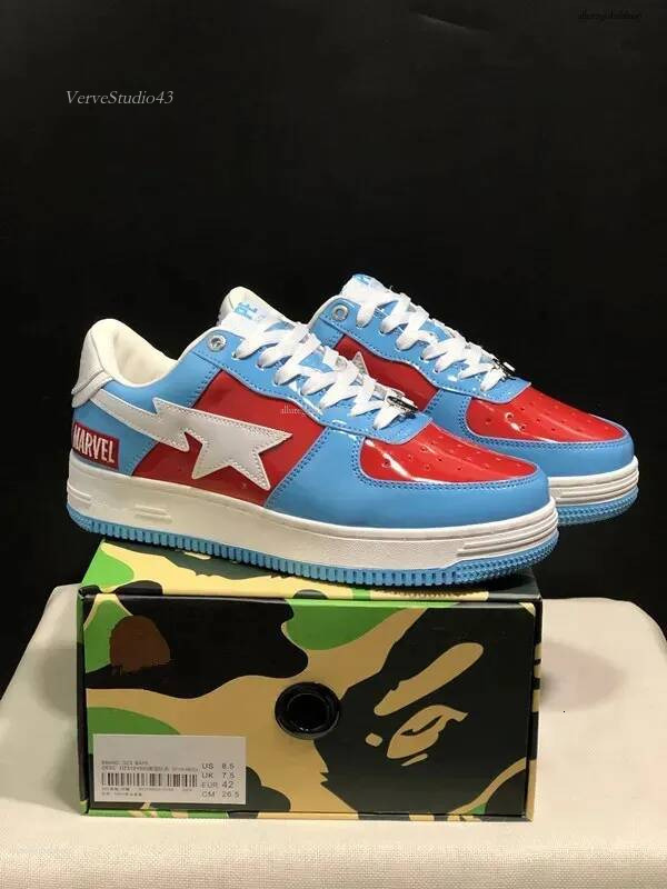 bapestartshoe 2026 Fashion Designer Casual Sk8 Sta Shoes Men Women Camo Black White Pink Green Abc Orange Camouflage Trainer Sports Platform shark m
