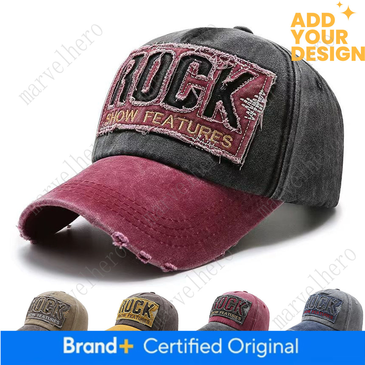 Washed Distressed Ripped Baseball Cap For Women Versatile And Stylish With A Korean Style Letter Patch Design Fashionable Sun Hat