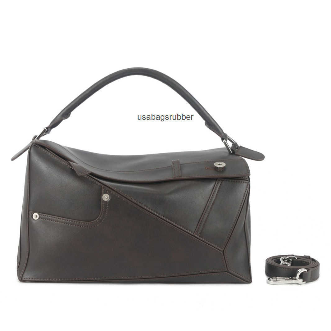 Designer Style Geometric Grain Handbag Reinforced Hardware Top Handle Bag Long Time Use