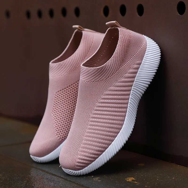 Casual Shoes Summer Fashion Women Shoes Soft Outdoor Sneakers Lightweight Comfortable Women Slip On Ladies Loafers Walking Shoes For Woman H261016