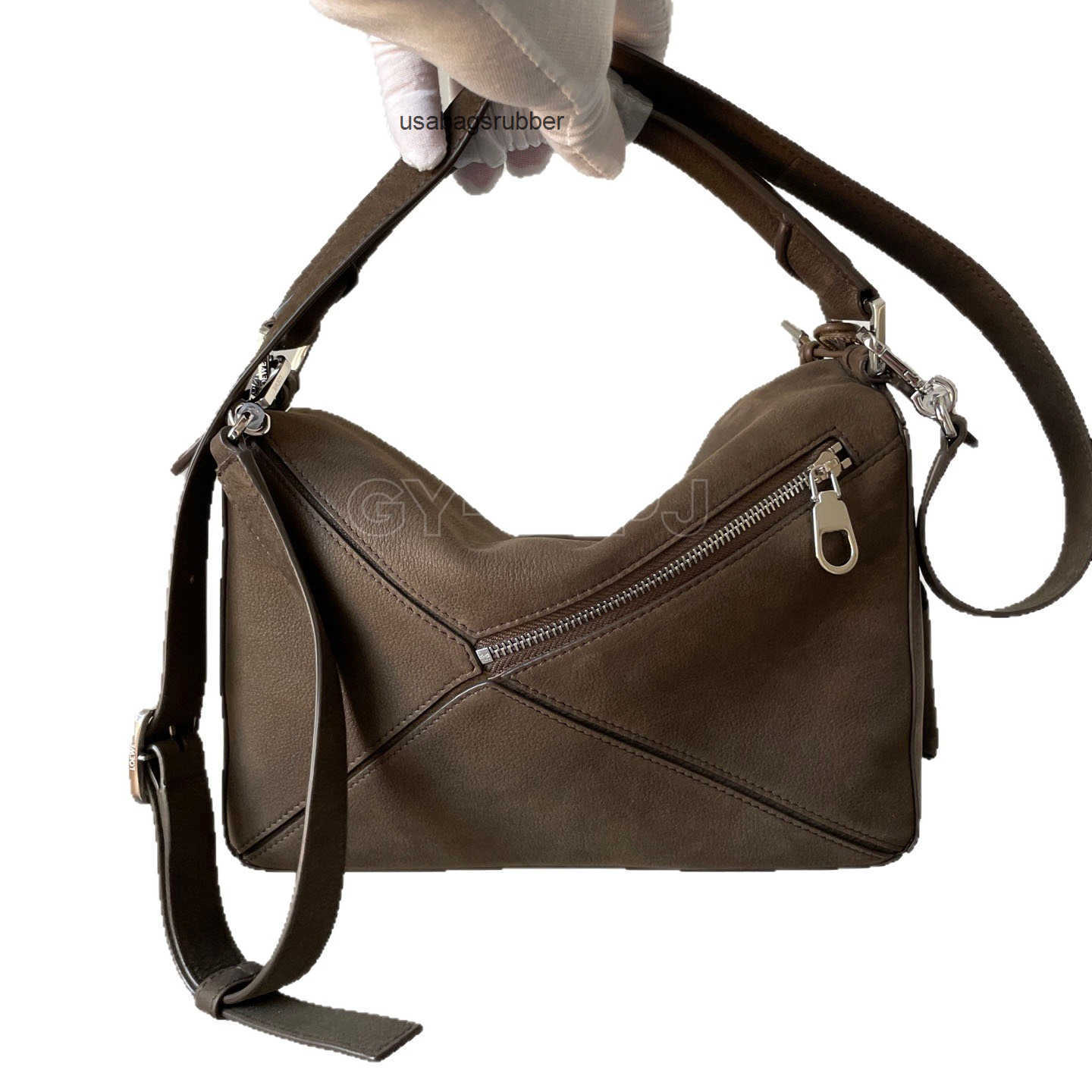 Geometric Panel new long handle cowhide geometric bag versatile for commuting large capacity shoulder bag crossbody bag pillow