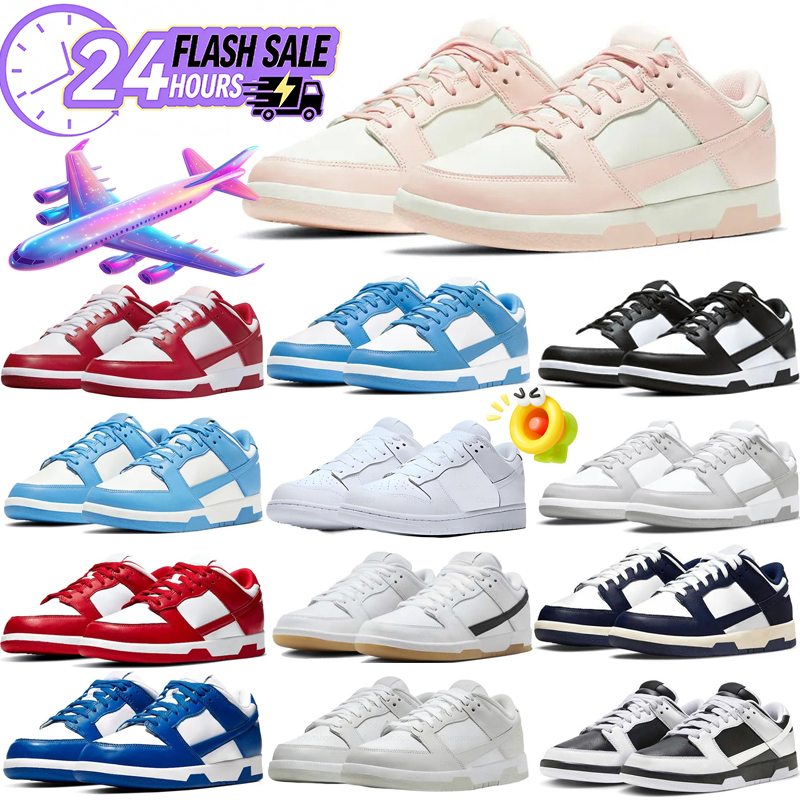 Designer running shoes man PU Leather Black White Color Block Lace Up Low Top Casual Sneakers Breathable Comfort for Men Women Fitness Exercise Spor