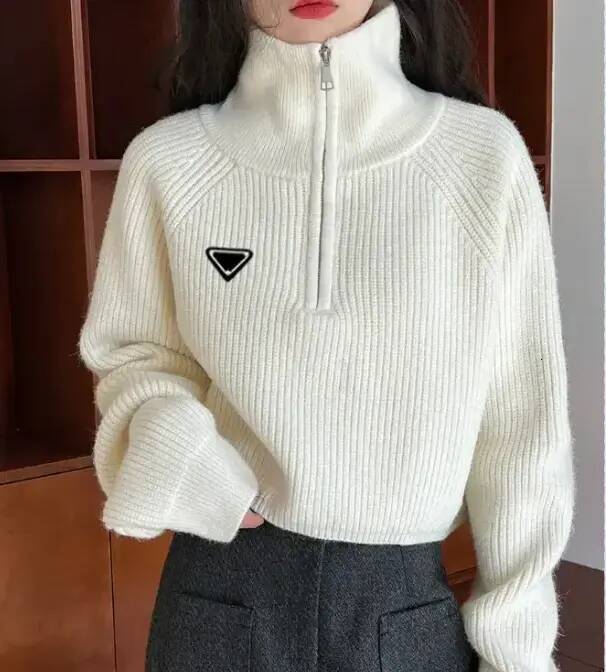 AA Design Women Knits Sweaters Tees Womens Tops Cardigan With Zippers Short Style Slim Jumpers Winter Autumn Spring Clothing S XL