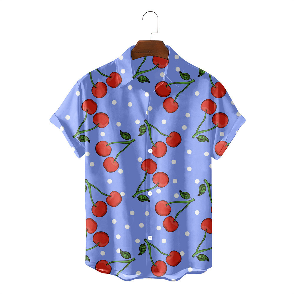 2026 Wish, A Popular Online Marketplace, Is Selling Its New Summer Collection Of MenS Loose-Fitting 3D Fruit-Print Hawaiian Short-Sleeved Shirts Fre