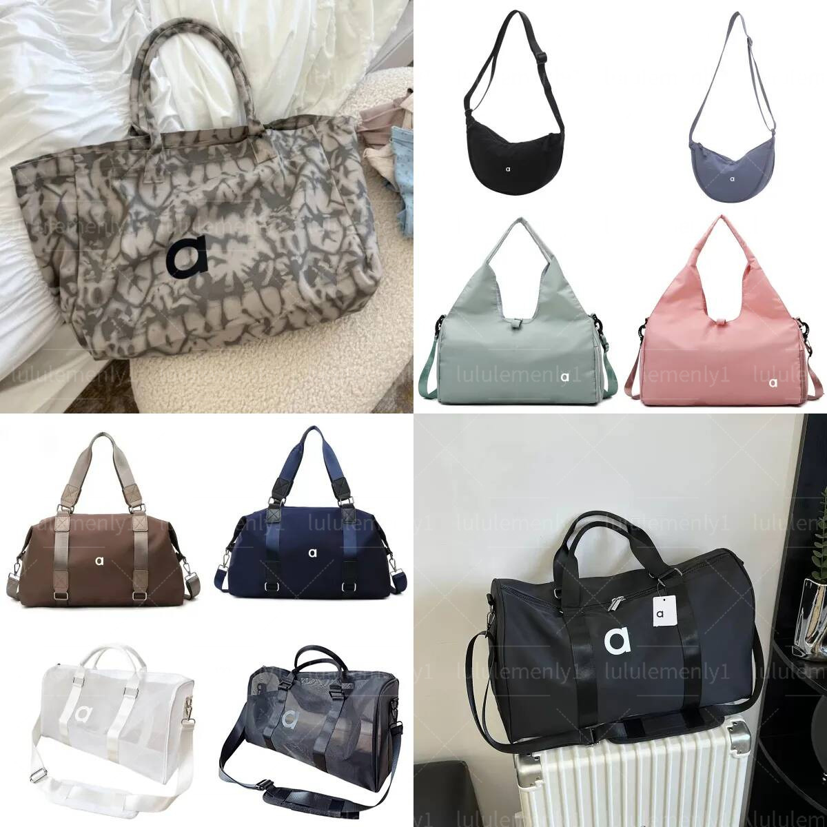 Alobaglies Yogabag designer canvas tas voor dames en heren grote inhoud korte reis draagbaar met kledingvak Alobagly 353
