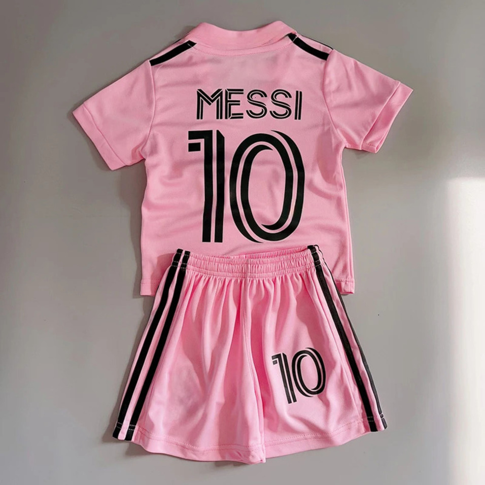 2026 New Y2 M2 Cologne New Football For Children Miami No 10 Sports Halloween Short Sleeve T Shirt Set Perfume Loose Breathable Training Soft And C