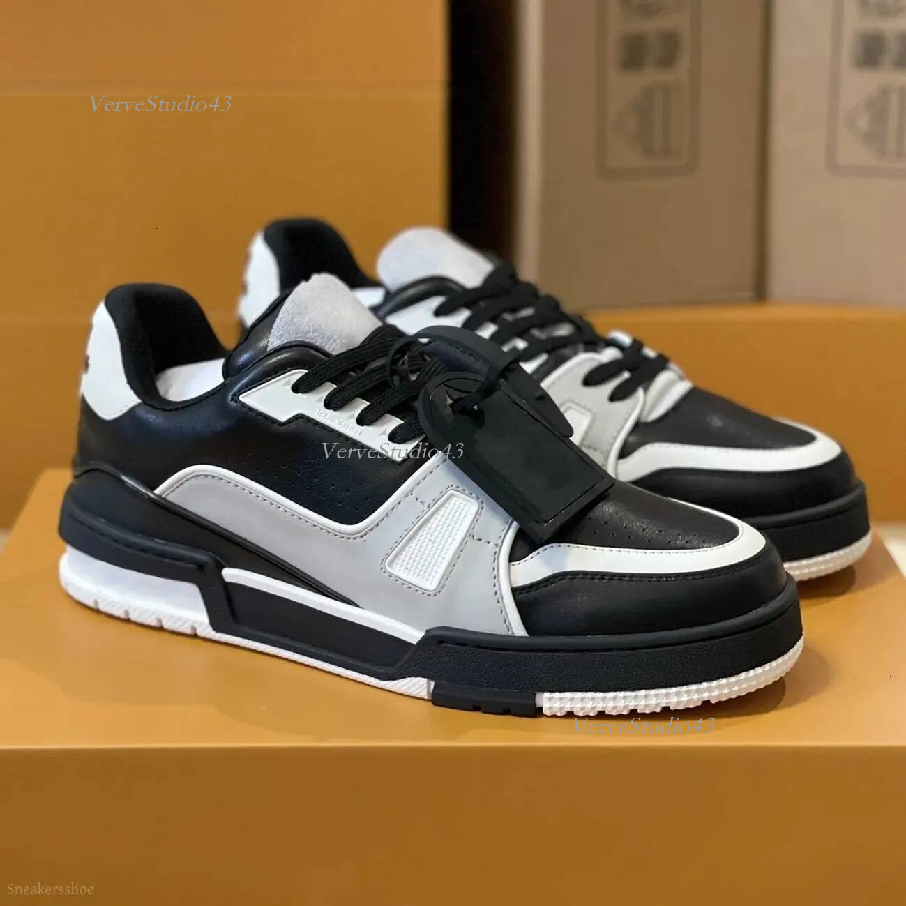 Designer lvlyness shoes Trainer flower Skate Sneakers luxury Men Women Casual tennis Shoes Calfskin Platform Trainers Leather Abloh Lace up louisd s