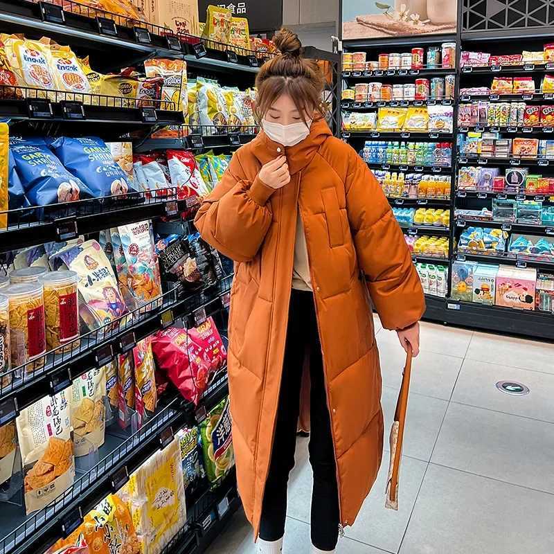 Women's Down Parkas Winter Women's Cold Coat Parkas Hooded Long Padded Jacket Plus Size Super Hot Coat Cheap Wholesale Snow Outercoat Kore