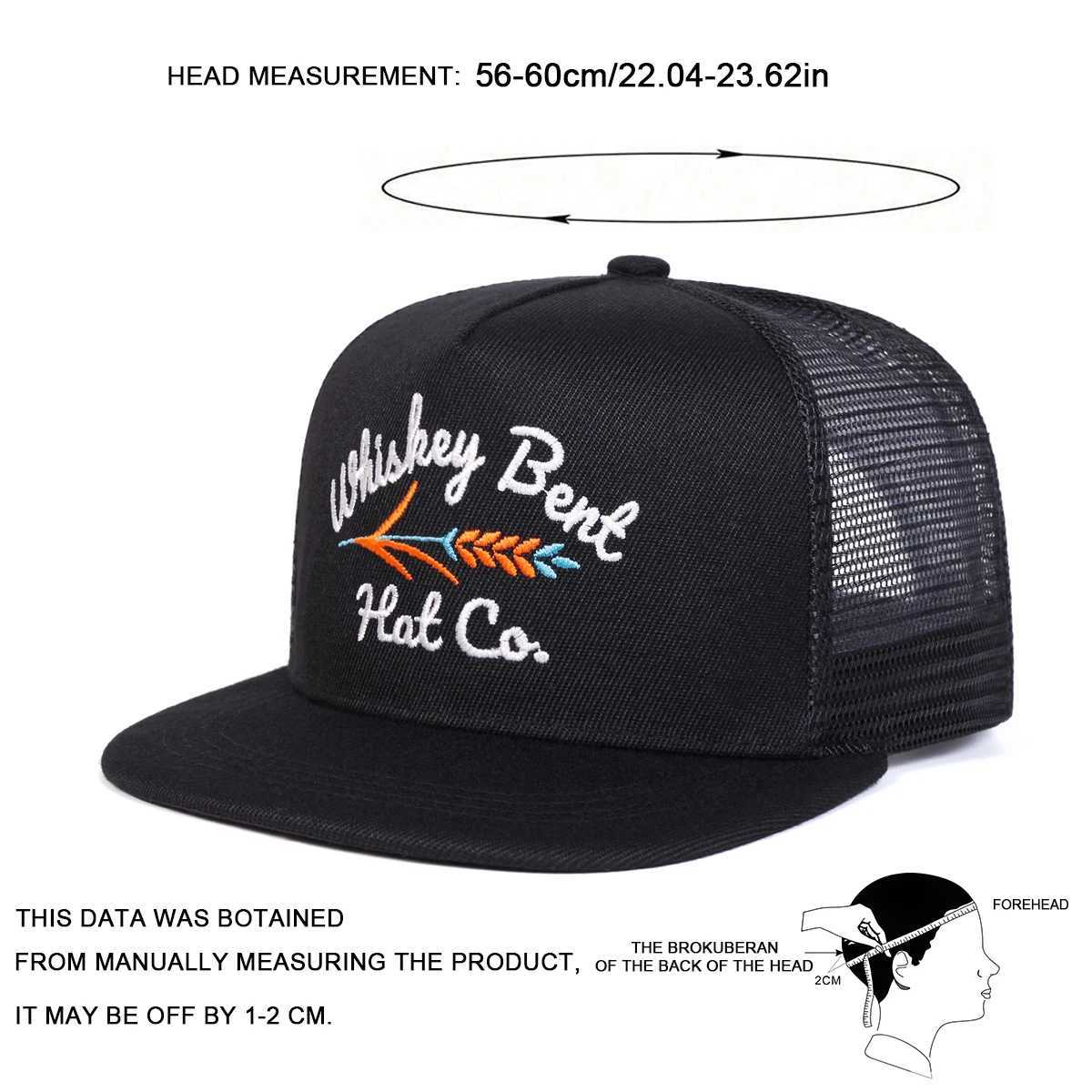 Letter BENT Unisex WHISKEY Embroidery Hip-hop Net Hats Spring Summer Outdoor Adjustable Casual Baseball Caps Sunscreen Hat Cap M261016