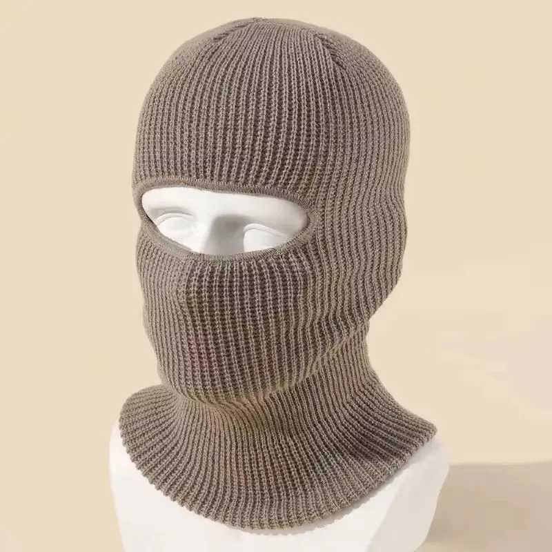 Candy Color Cute Full Fa Cover Ski Mask Hat Bear Ear Balaclava Knitted Hats Outdoor Cycling Ear Protection Hat Beanies Hat Men S261017EYQV