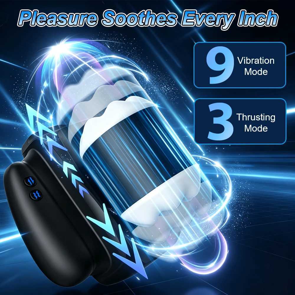 Frequencies 9 Automatic Telesic Vibrating With phone holder Male Masturbator Cup Penile Stimulator Adult Sex Machine for Men M261017
