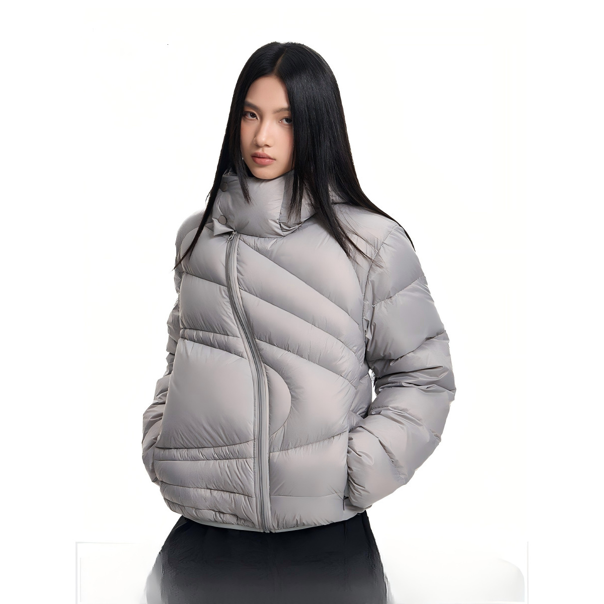 Designer 2026 Irregular Quilted Loose-Fit Thickened Plus-Size Cotton Coat for Women, Fashionable Winter New Style Couple's Outerwear