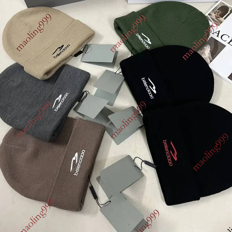 Designer Beanie Embroidery Letter Knitted Cap Winter Bonnet Classic Casual Outdoor Woolen Hat Unisex Beanies