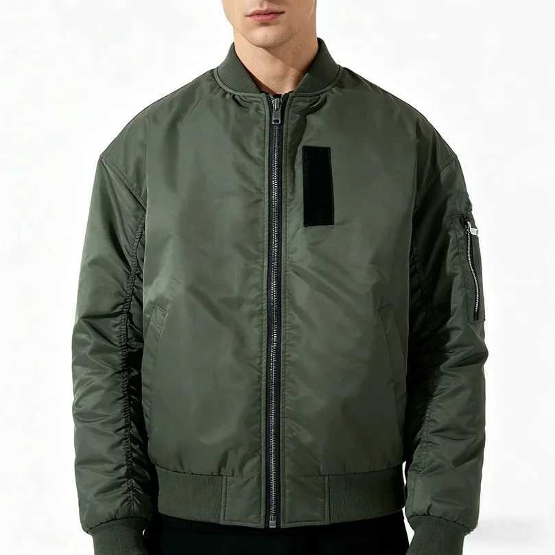 Autumn Winter Bomber Jacket Men Big size Pilot Military Coat Male Streetwear Branded Clothing Parka 2024 Padded MA1 Z1A1 S261017XVBV