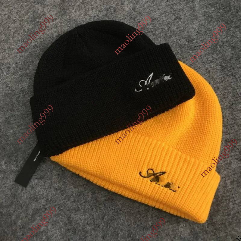 Unisex Designer Beanies Little Letters Embroidered A Knitted M Trendy Woolen Hat Keep Warm Street Beanie