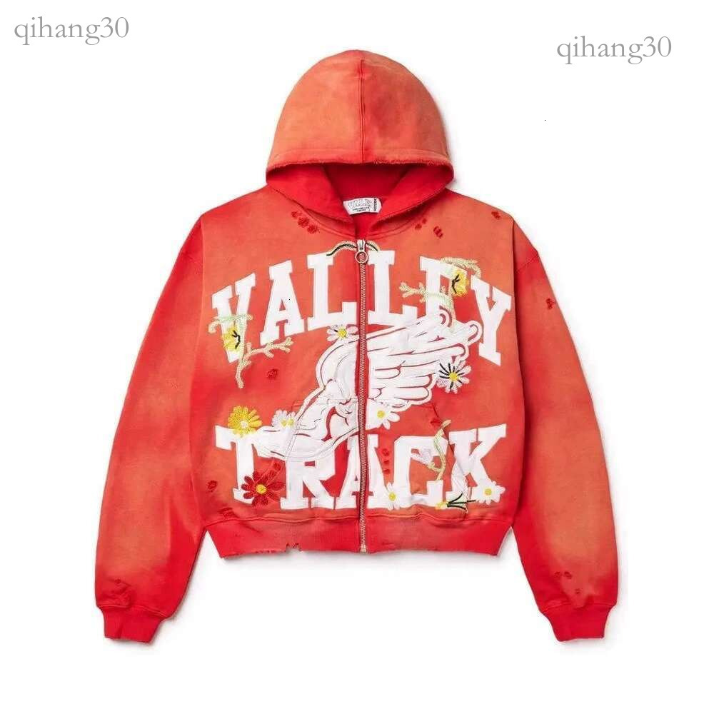Vale Dream Hoodie Hip Hop Men Designer Jacket Gothic Style Y2k Couple Sweatshirt Full Zipper Loose And Soft Cotton Retro Camouflage Print Zipper Val